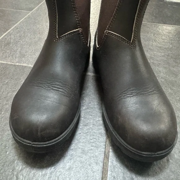 Blundstone Women's Stout Brown Chelsea Boots - Picture 2 of 5